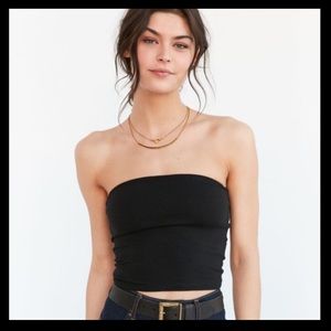 Silence + noise cropped tube top